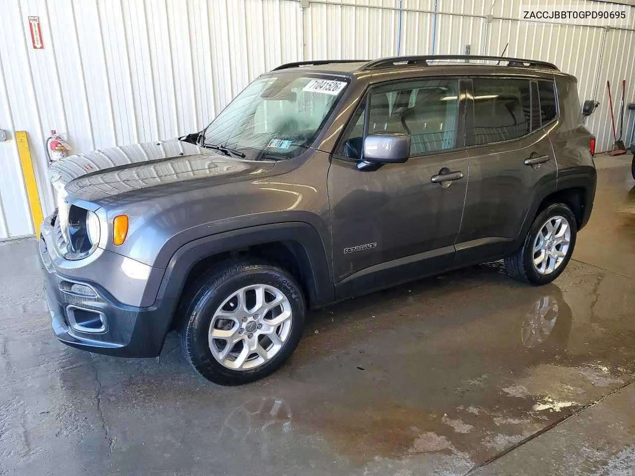 JEEP RENEGADE 2016, VIN ZACCJBBT0GPD90695