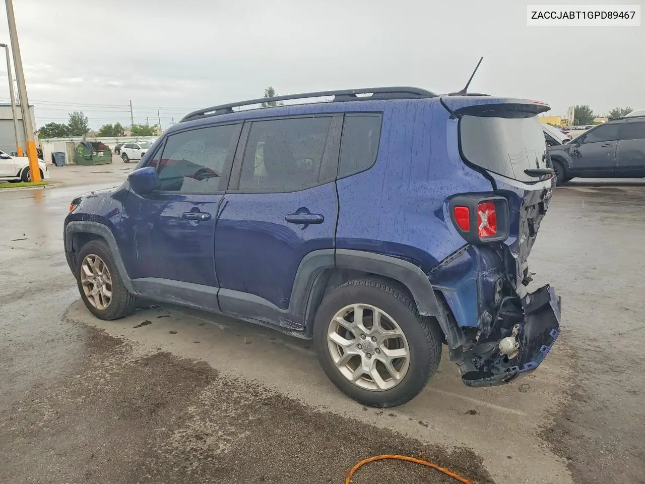 2016 JEEP RENEGADE VIN ZACCJABT1GPD89467 — фото 2