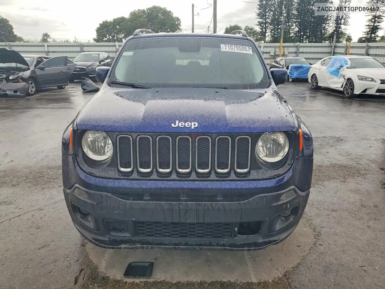 2016 JEEP RENEGADE VIN ZACCJABT1GPD89467 — фото 5