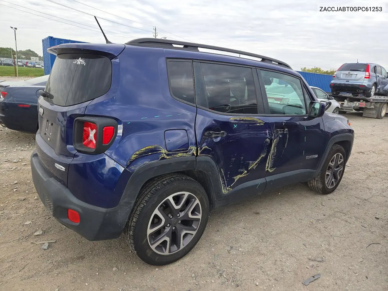 2016 JEEP RENEGADE VIN ZACCJABT0GPC61253 — фото 3