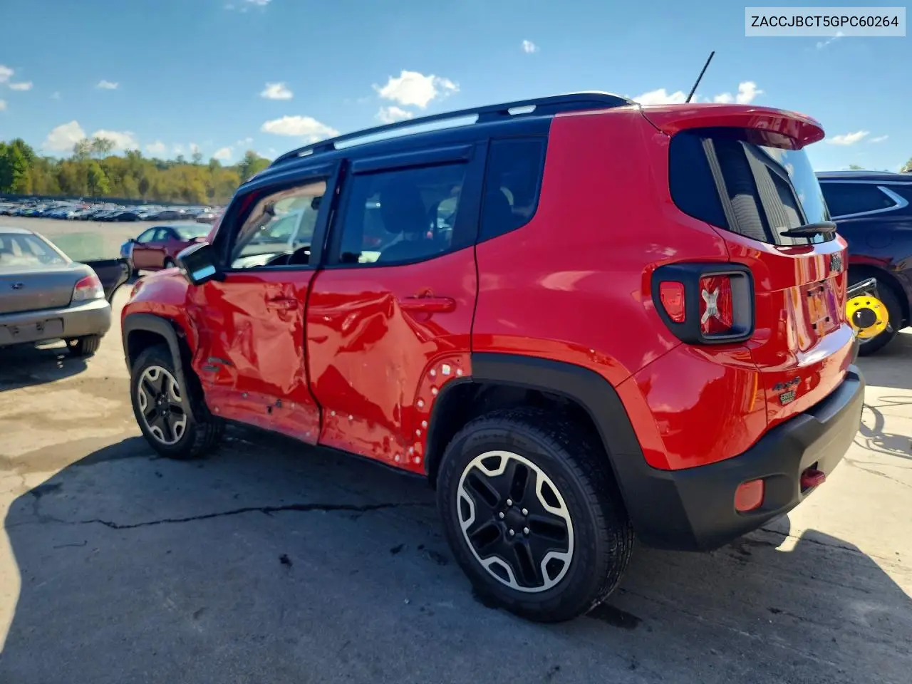 2016 JEEP RENEGADE VIN ZACCJBCT5GPC60264 — фото 2