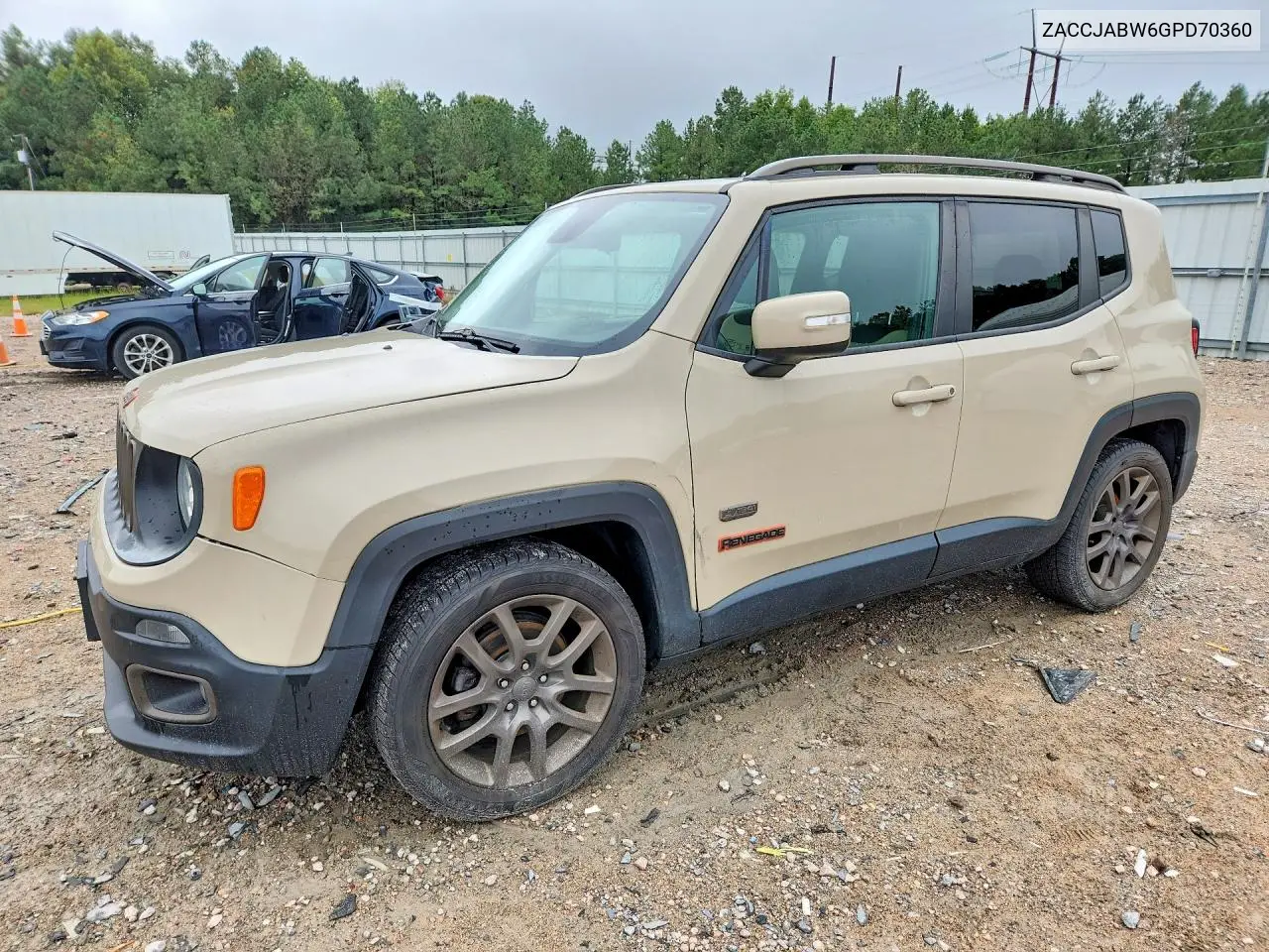 JEEP RENEGADE 2016, VIN ZACCJABW6GPD70360