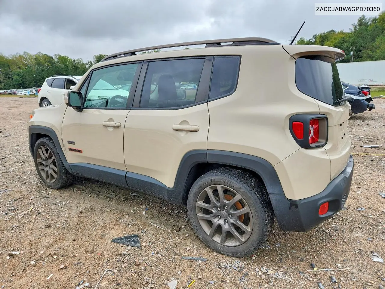 2016 JEEP RENEGADE VIN ZACCJABW6GPD70360 — фото 2