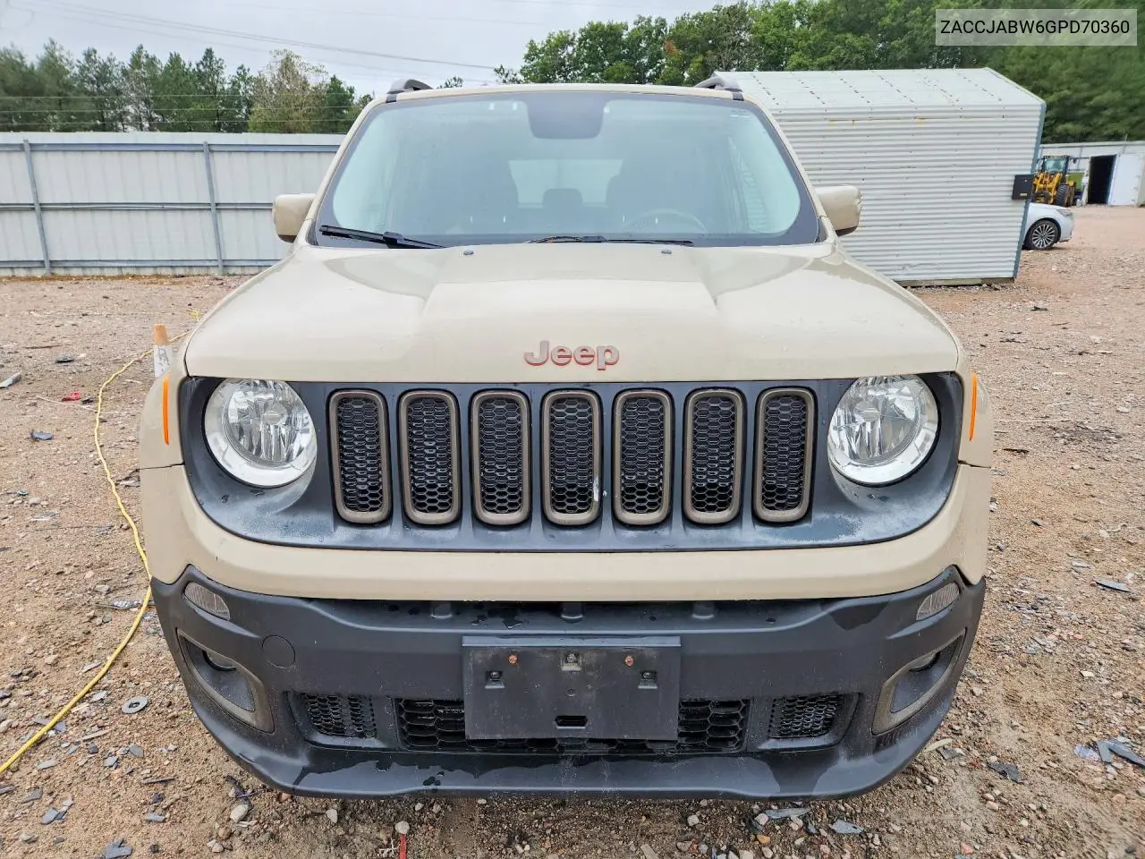 2016 JEEP RENEGADE VIN ZACCJABW6GPD70360 — фото 5