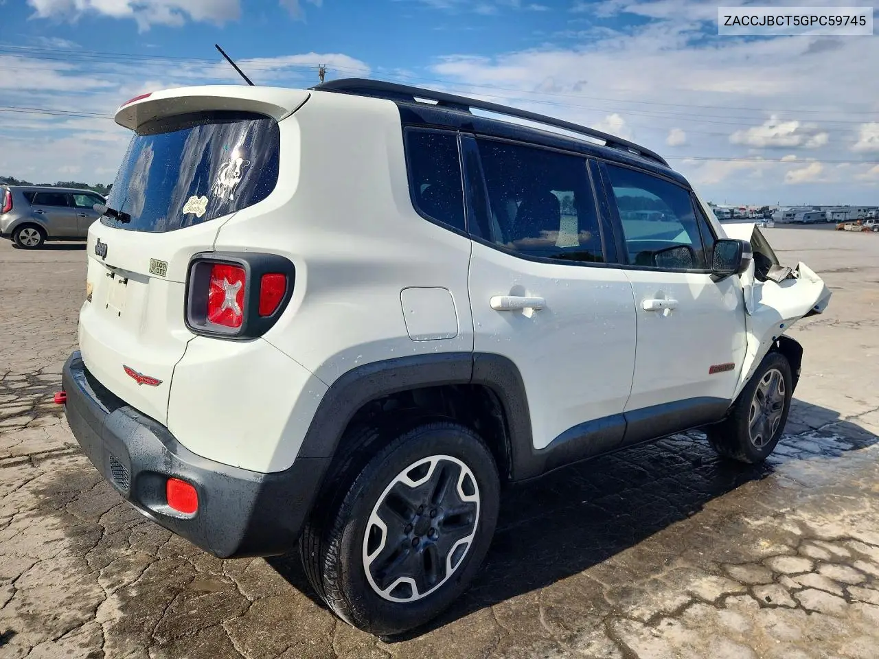 2016 JEEP RENEGADE VIN ZACCJBCT5GPC59745 — фото 3
