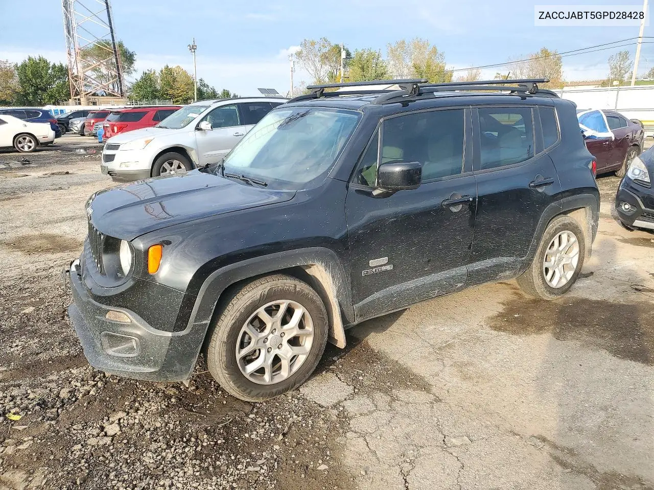 JEEP RENEGADE 2016, VIN ZACCJABT5GPD28428