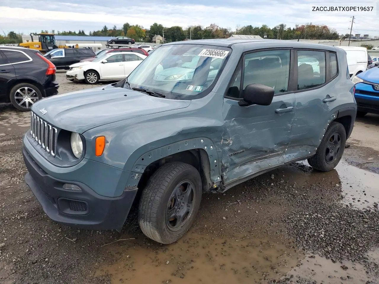 JEEP RENEGADE 2016, VIN ZACCJBATXGPE19637