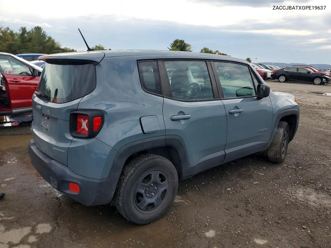 2016 JEEP RENEGADE VIN ZACCJBATXGPE19637 — фото 3