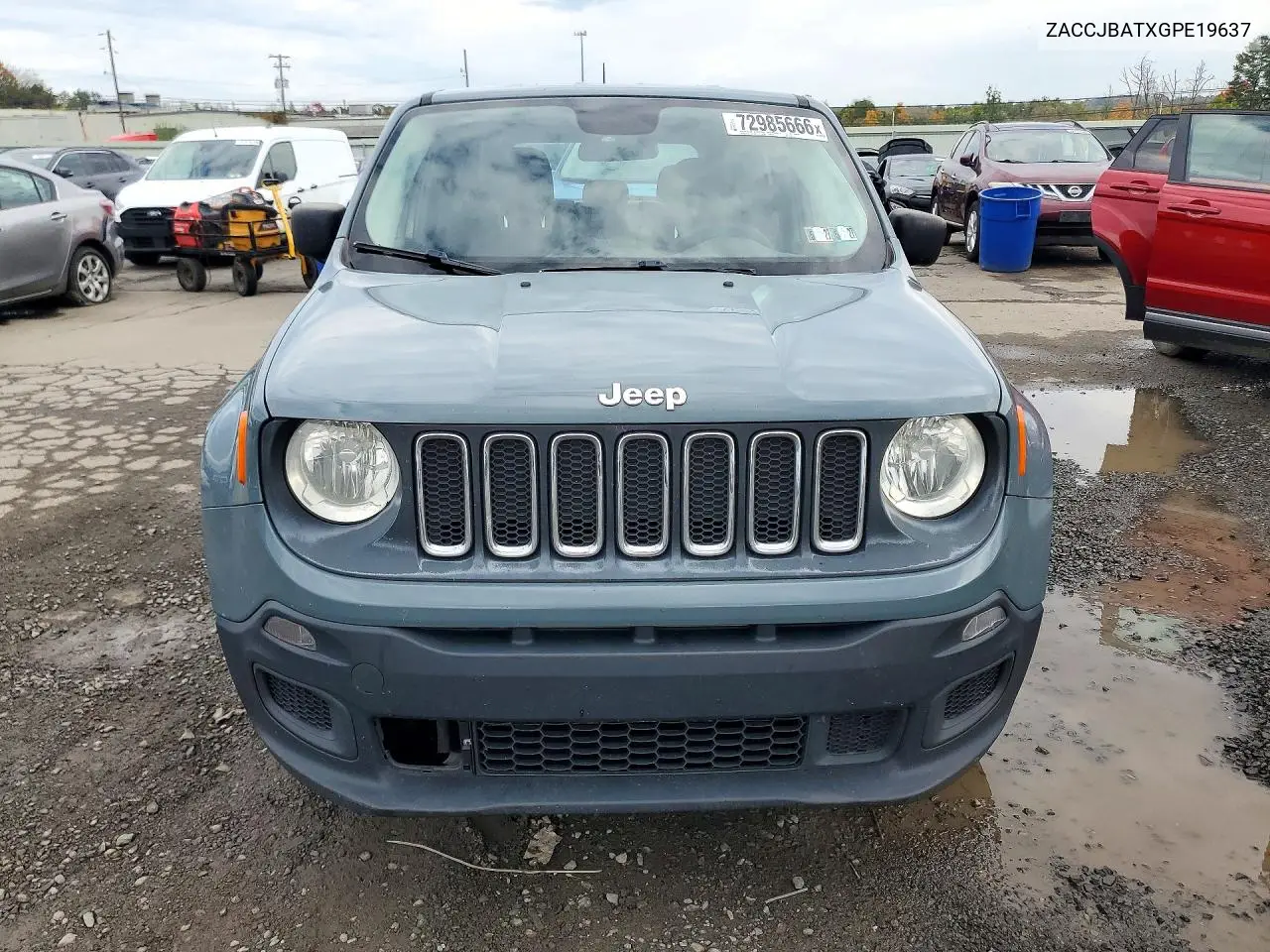 2016 JEEP RENEGADE VIN ZACCJBATXGPE19637 — фото 5