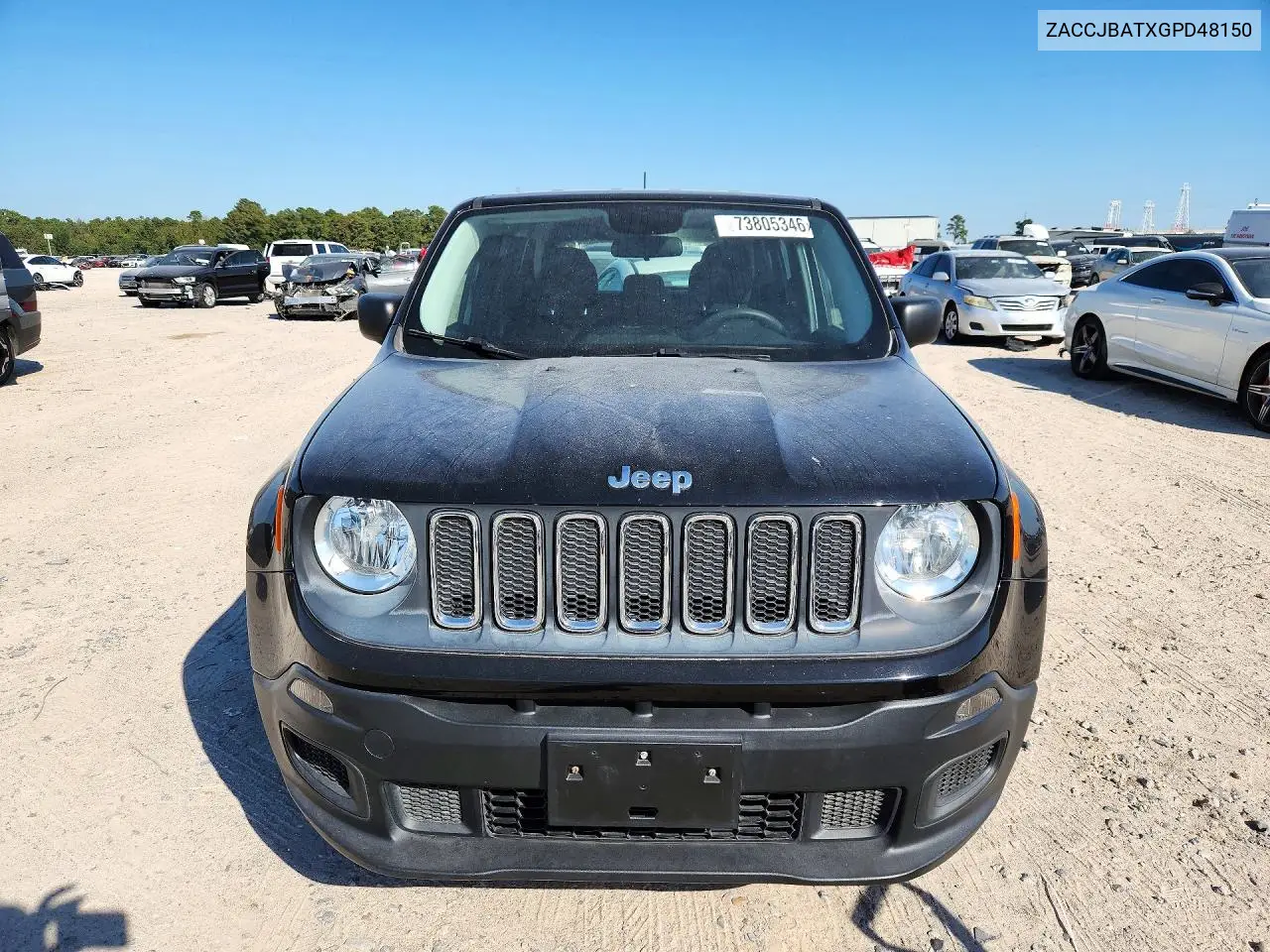 2016 JEEP RENEGADE VIN ZACCJBATXGPD48150 — фото 5