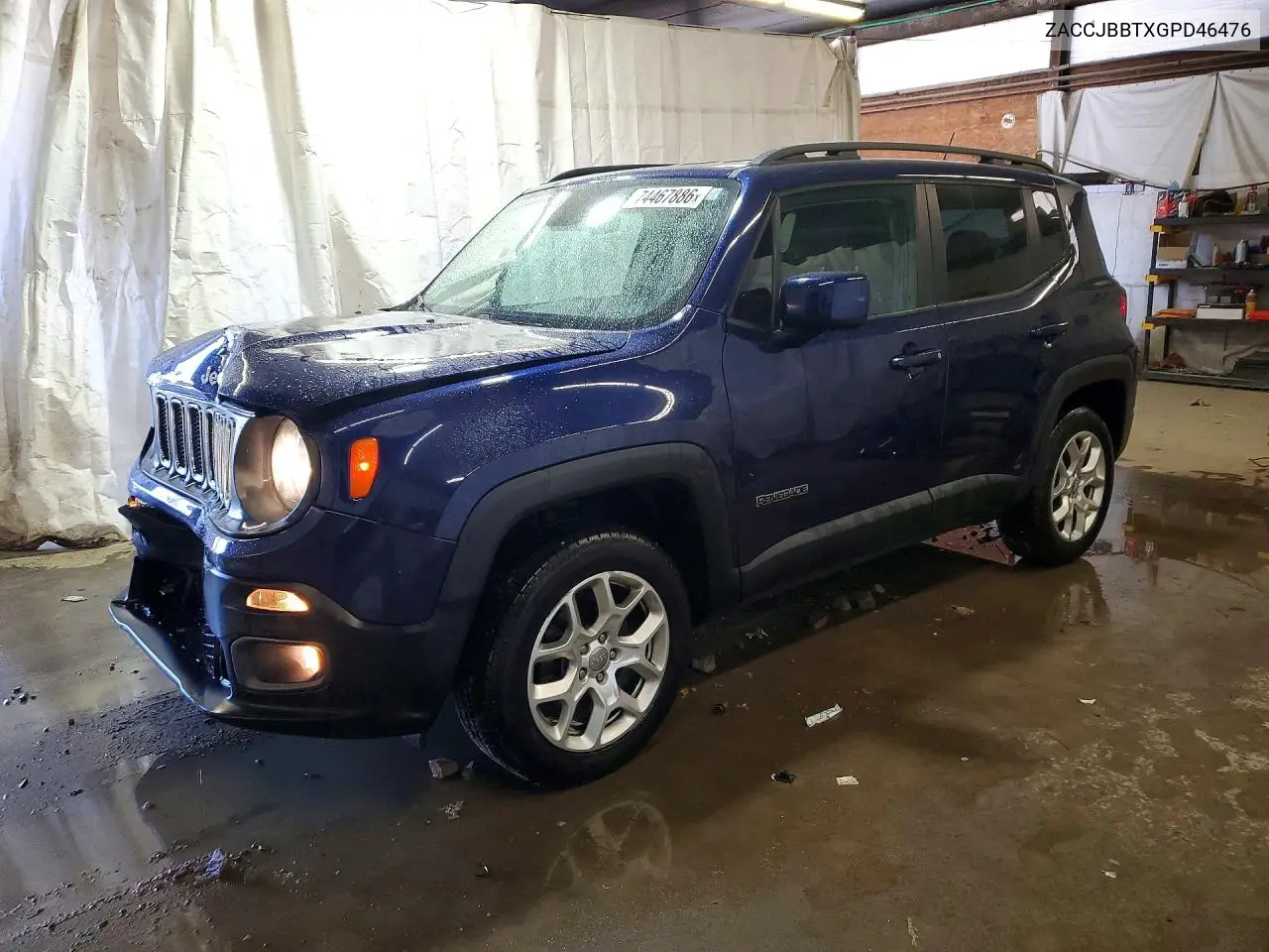 JEEP RENEGADE 2016, VIN ZACCJBBTXGPD46476