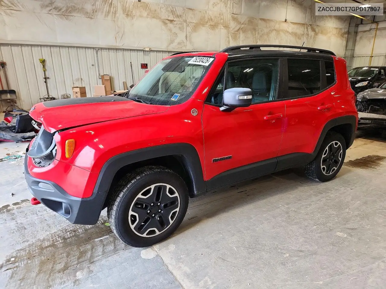 JEEP RENEGADE 2016, VIN ZACCJBCT7GPD17807