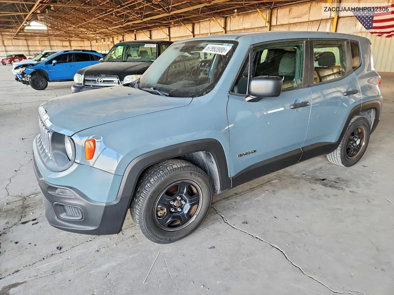 JEEP RENEGADE 2017, VIN ZACCJAAH0HPG12306