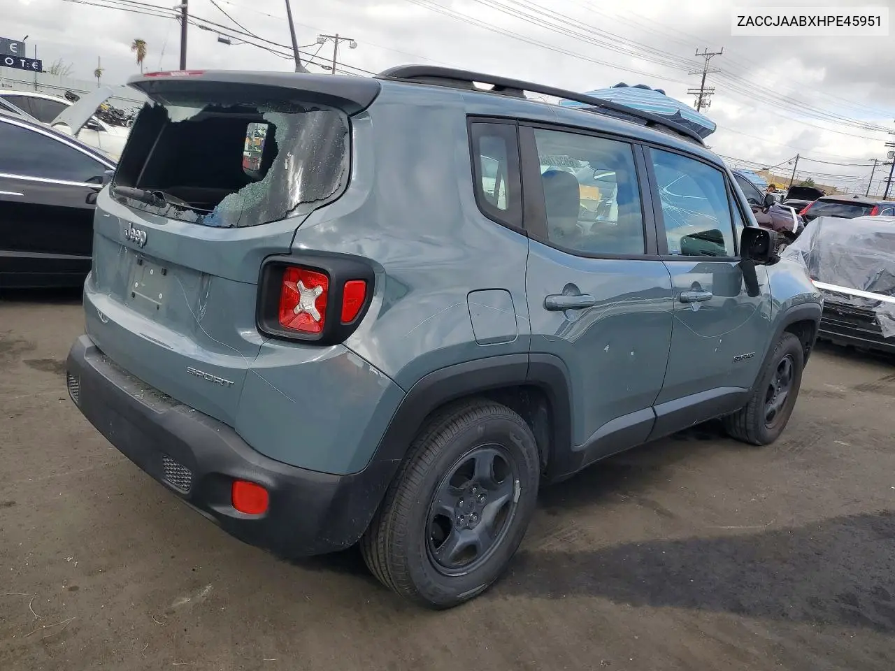 JEEP RENEGADE 2017, VIN ZACCJAABXHPE45951