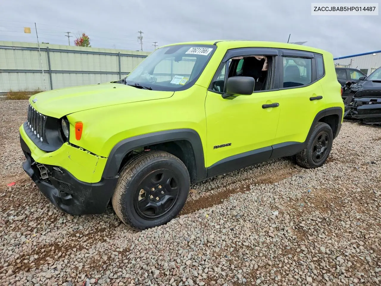 JEEP RENEGADE 2017, VIN ZACCJBAB5HPG14487