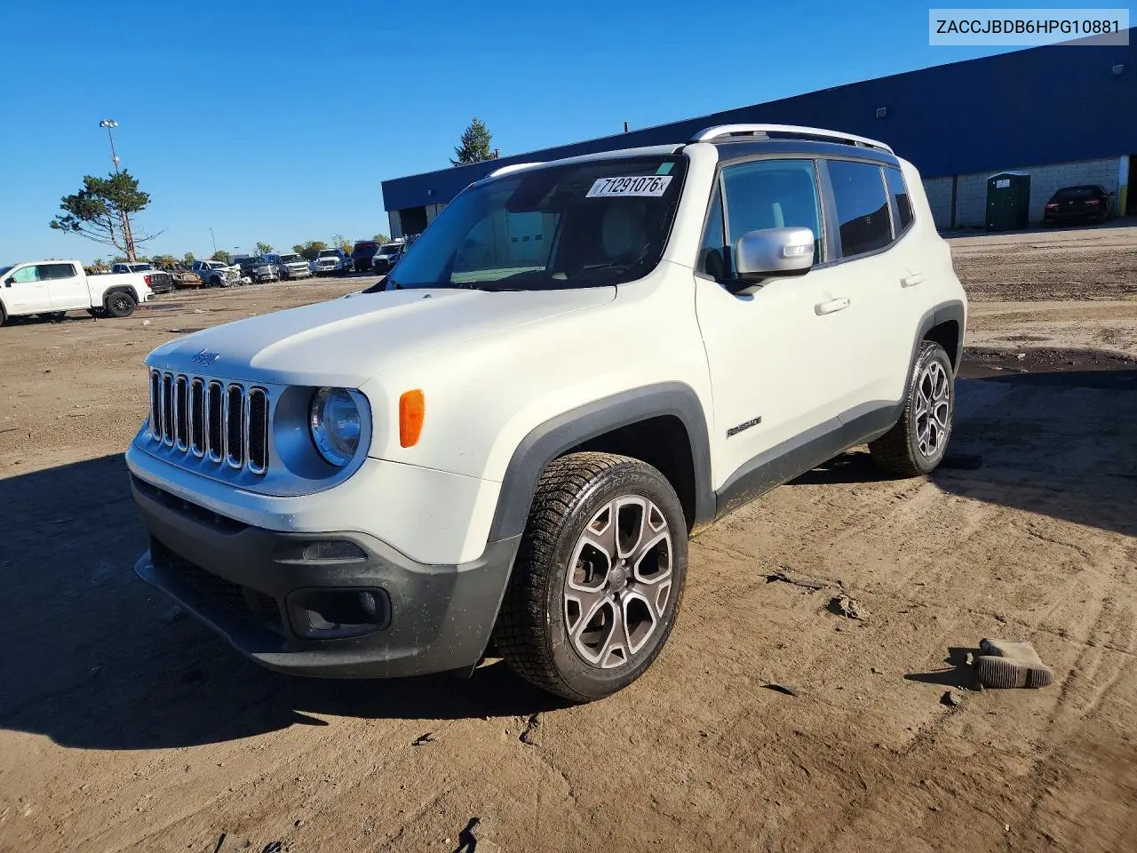 JEEP RENEGADE 2017, VIN ZACCJBDB6HPG10881