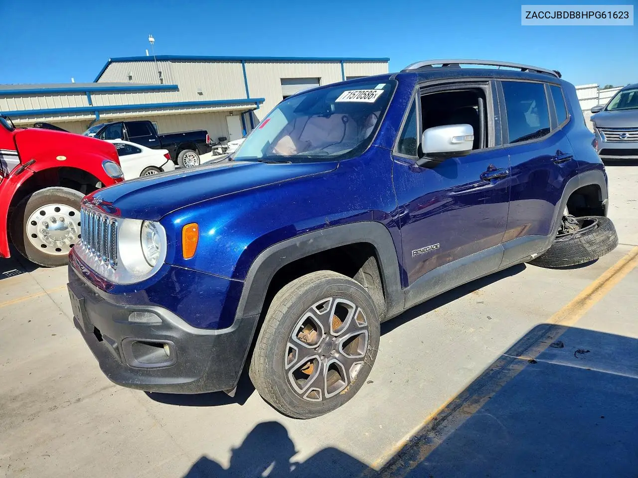 JEEP RENEGADE 2017, VIN ZACCJBDB8HPG61623
