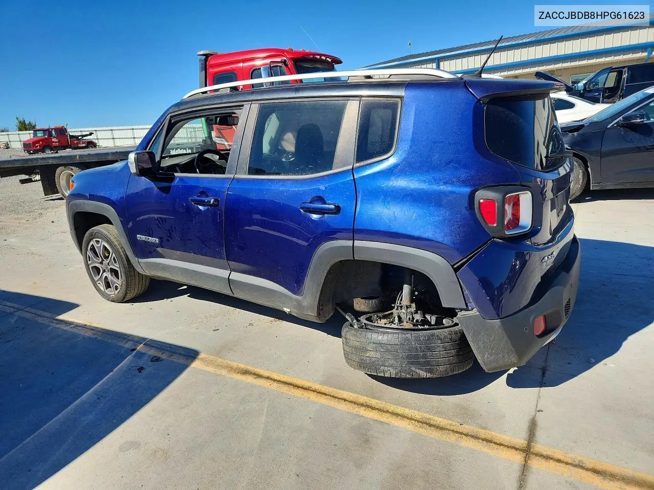 2017 JEEP RENEGADE VIN ZACCJBDB8HPG61623 — фото 2