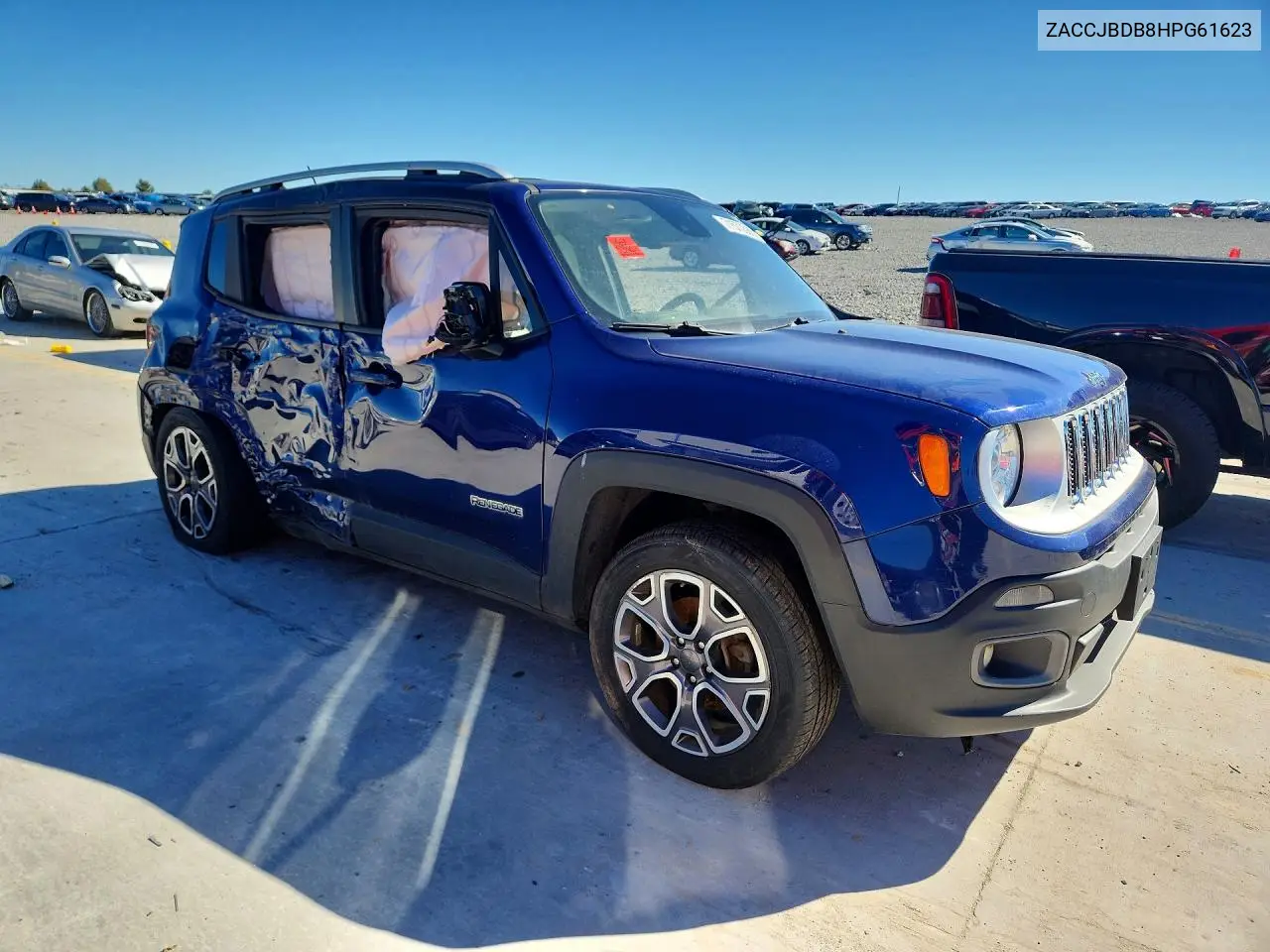 2017 JEEP RENEGADE VIN ZACCJBDB8HPG61623 — фото 4