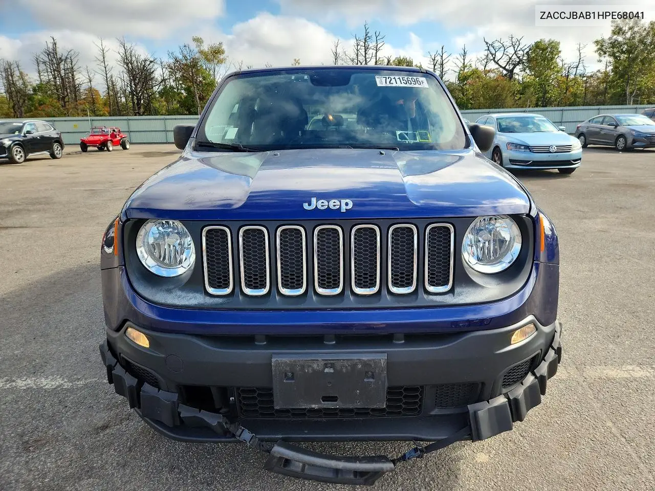 2017 JEEP RENEGADE VIN ZACCJBAB1HPE68041 — фото 5