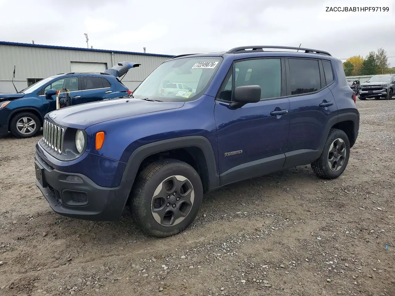 JEEP RENEGADE 2017, VIN ZACCJBAB1HPF97199