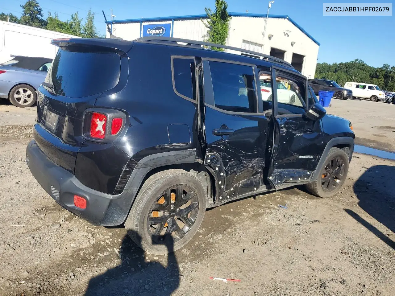 2017 JEEP RENEGADE VIN ZACCJABB1HPF02679 — фото 3