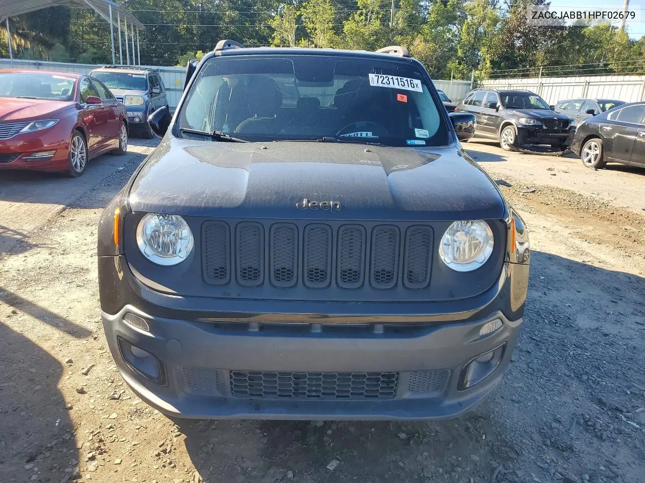 2017 JEEP RENEGADE VIN ZACCJABB1HPF02679 — фото 5
