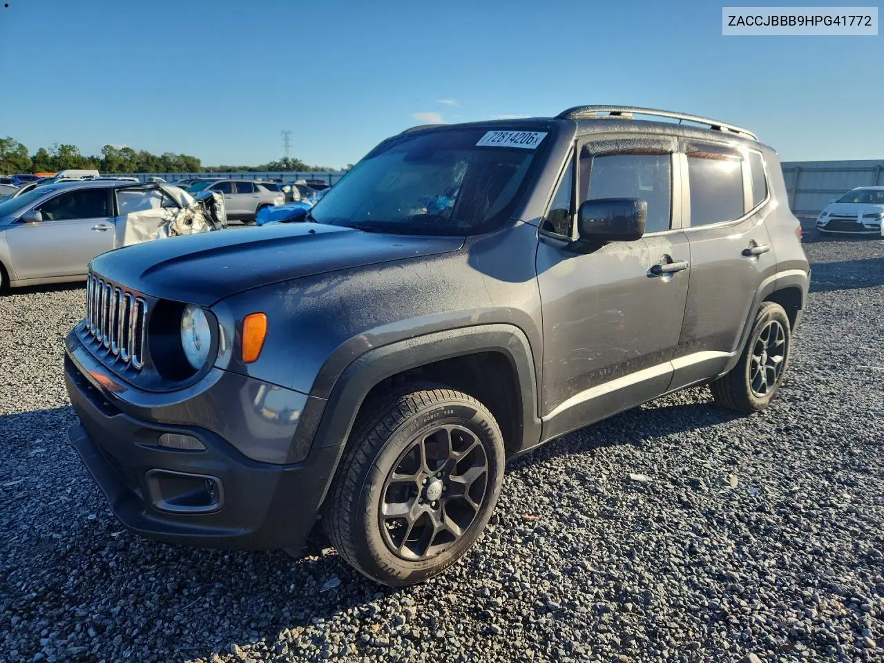 JEEP RENEGADE 2017, VIN ZACCJBBB9HPG41772