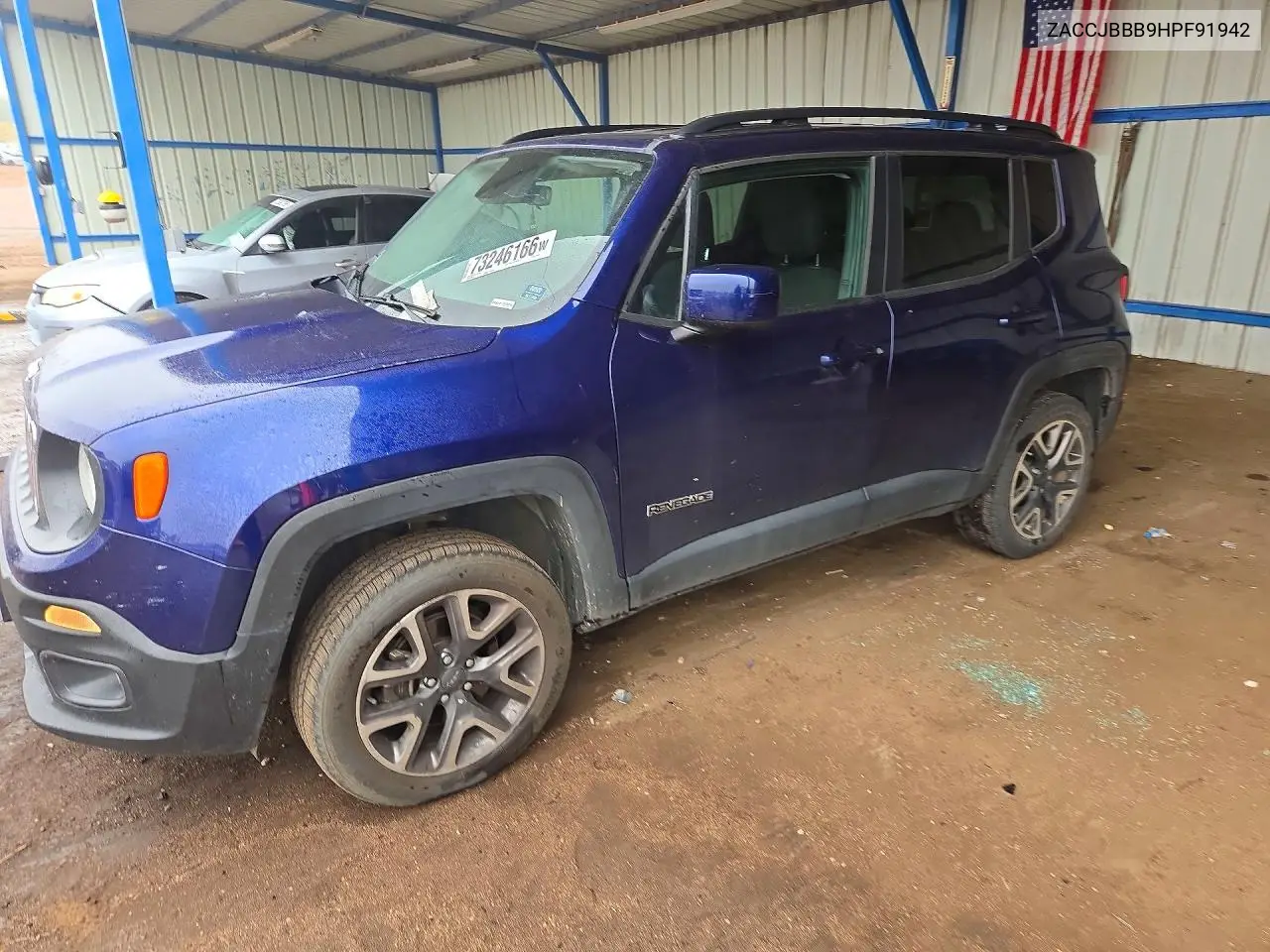 JEEP RENEGADE 2017, VIN ZACCJBBB9HPF91942