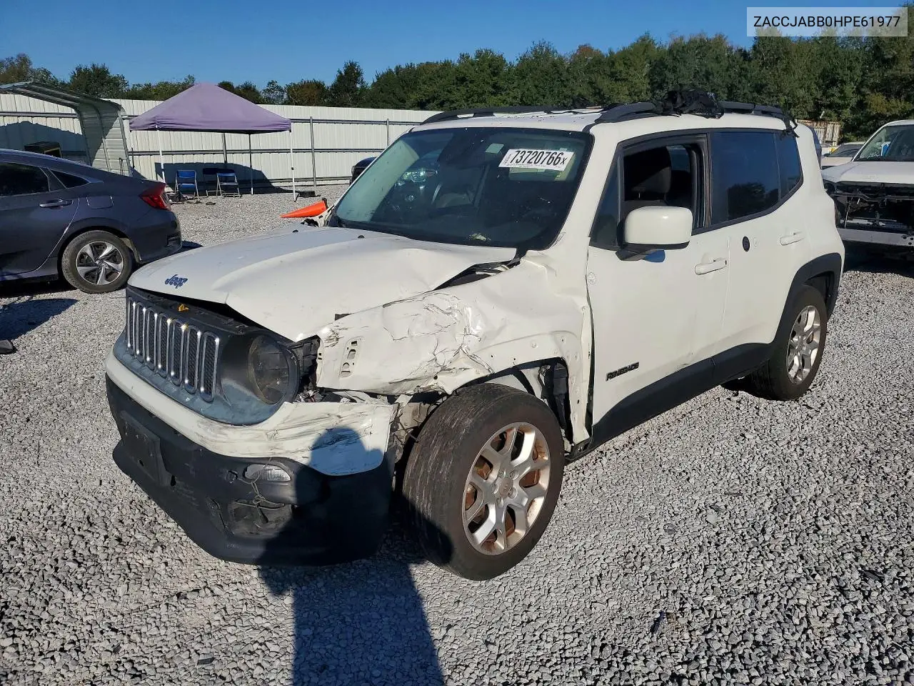JEEP RENEGADE 2017, VIN ZACCJABB0HPE61977