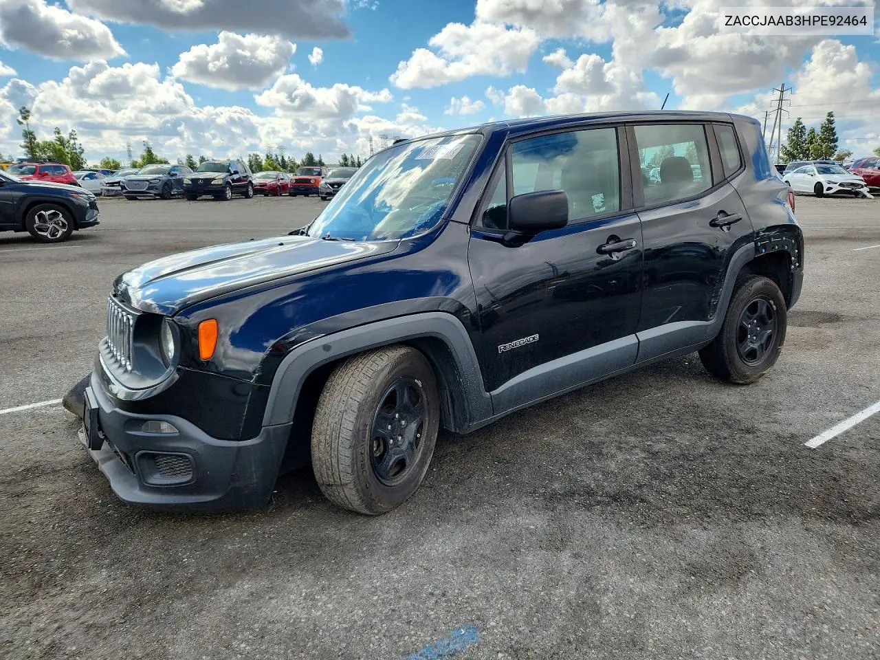JEEP RENEGADE 2017, VIN ZACCJAAB3HPE92464