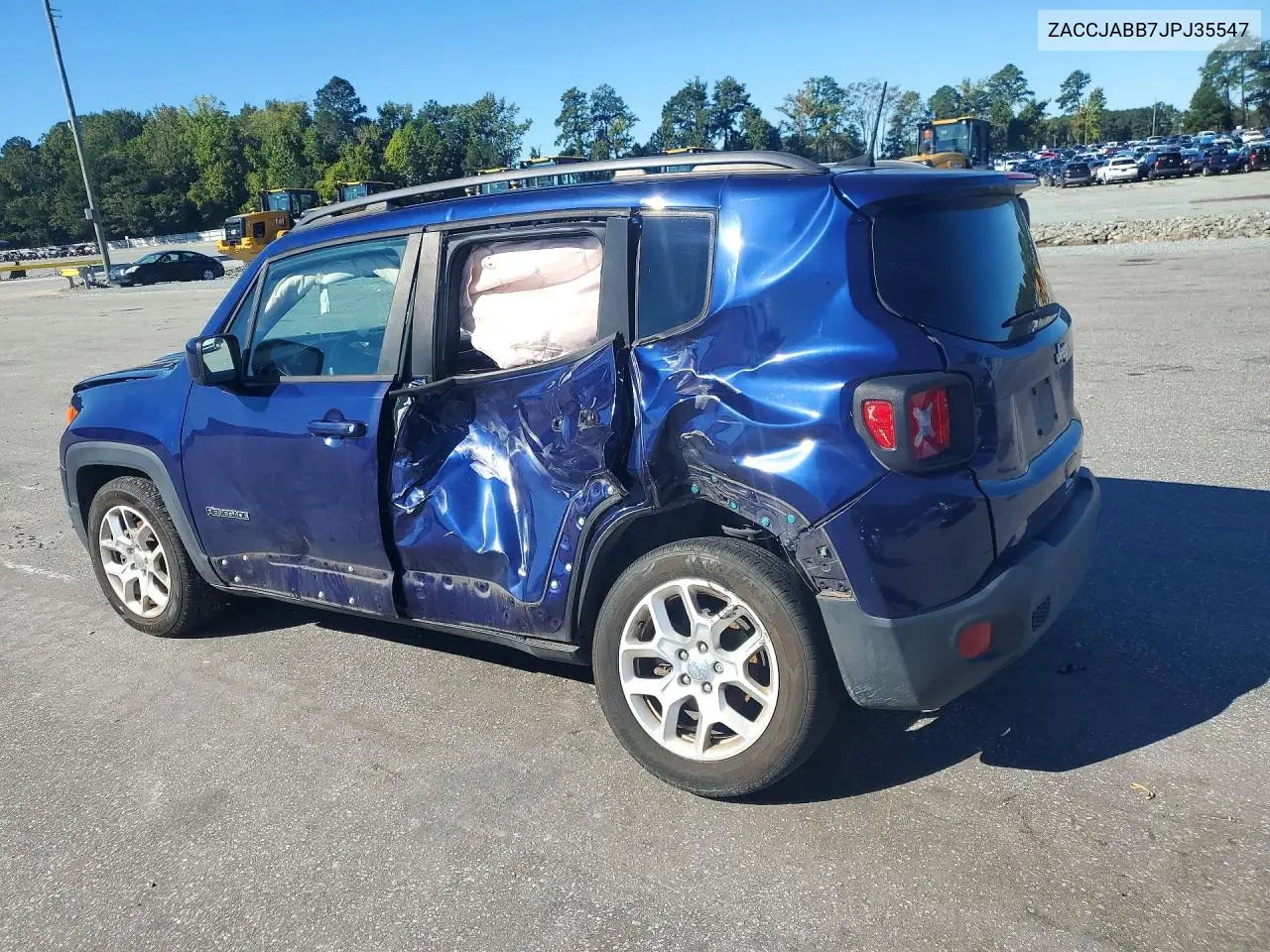 2018 JEEP RENEGADE VIN ZACCJABB7JPJ35547 — фото 2