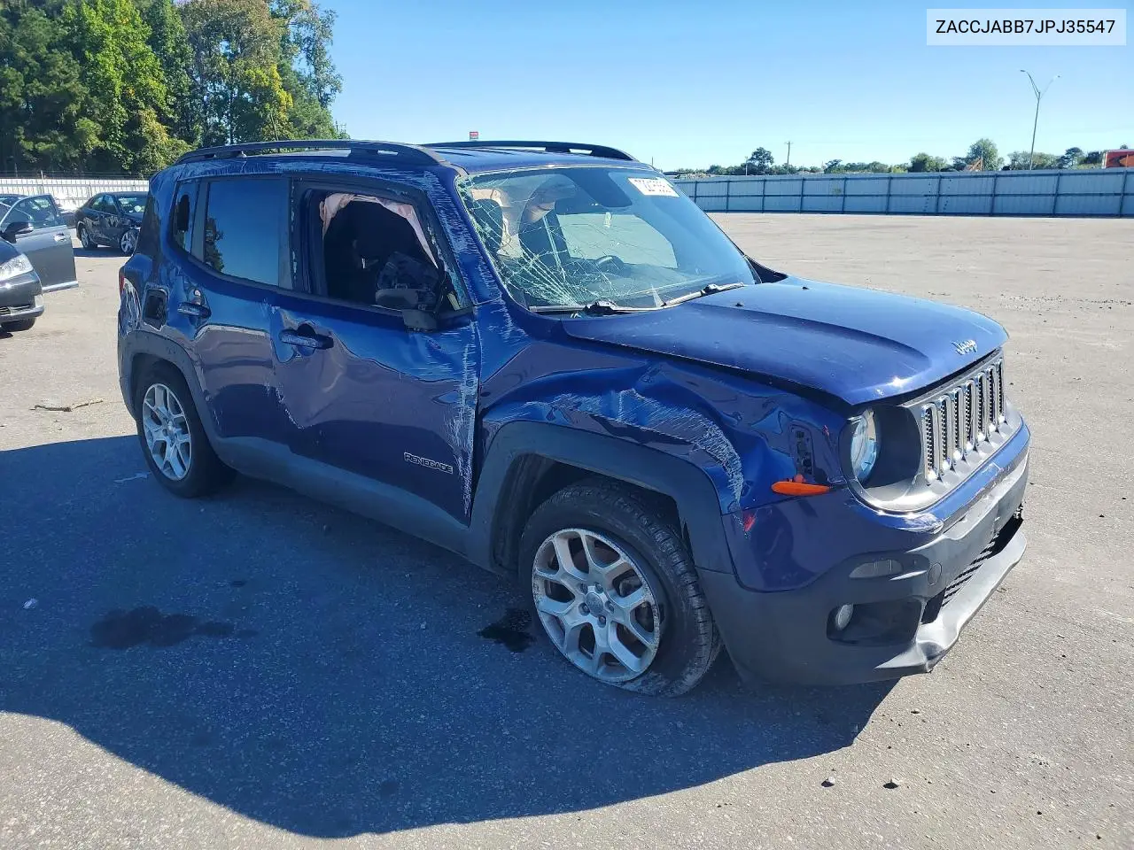 2018 JEEP RENEGADE VIN ZACCJABB7JPJ35547 — фото 4