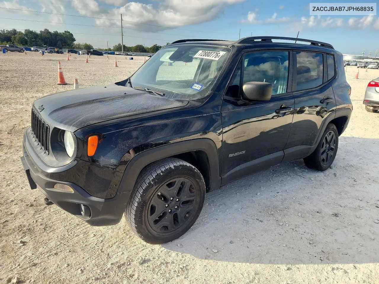JEEP RENEGADE 2018, VIN ZACCJBAB7JPH68835