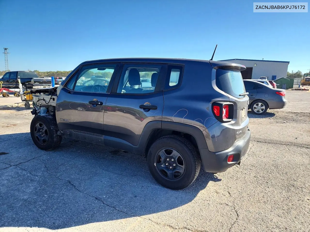2019 JEEP RENEGADE VIN ZACNJBAB6KPJ76172 — фото 2