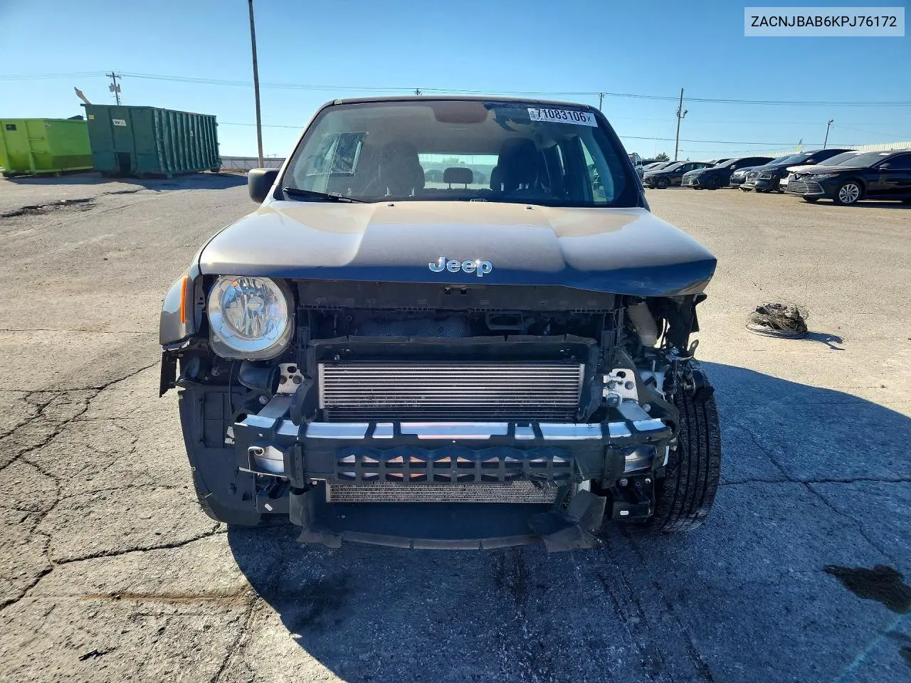 2019 JEEP RENEGADE VIN ZACNJBAB6KPJ76172 — фото 5