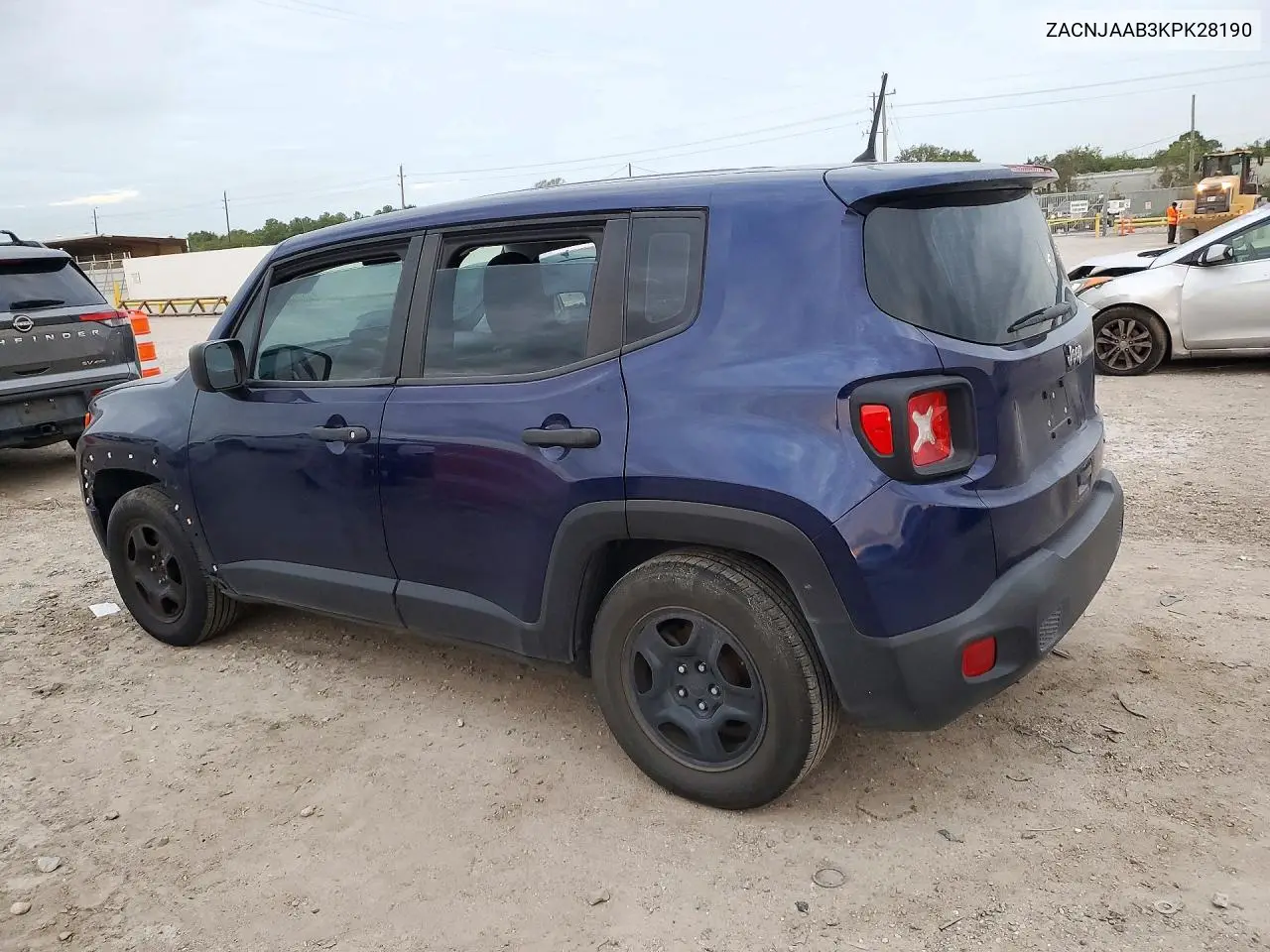 2019 JEEP RENEGADE VIN ZACNJAAB3KPK28190 — фото 2