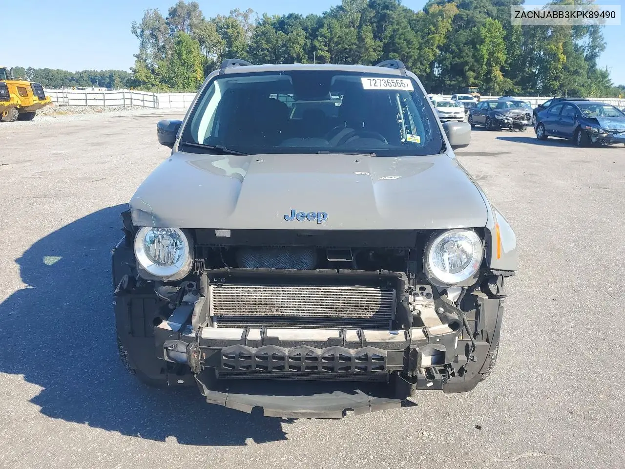2019 JEEP RENEGADE VIN ZACNJABB3KPK89490 — фото 5
