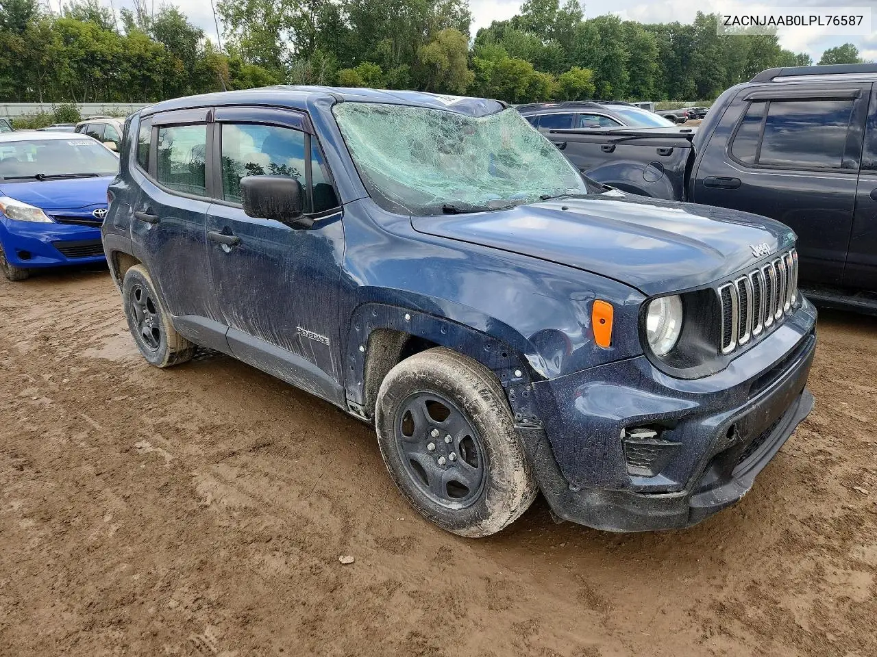 2020 JEEP RENEGADE VIN ZACNJAAB0LPL76587 — фото 4