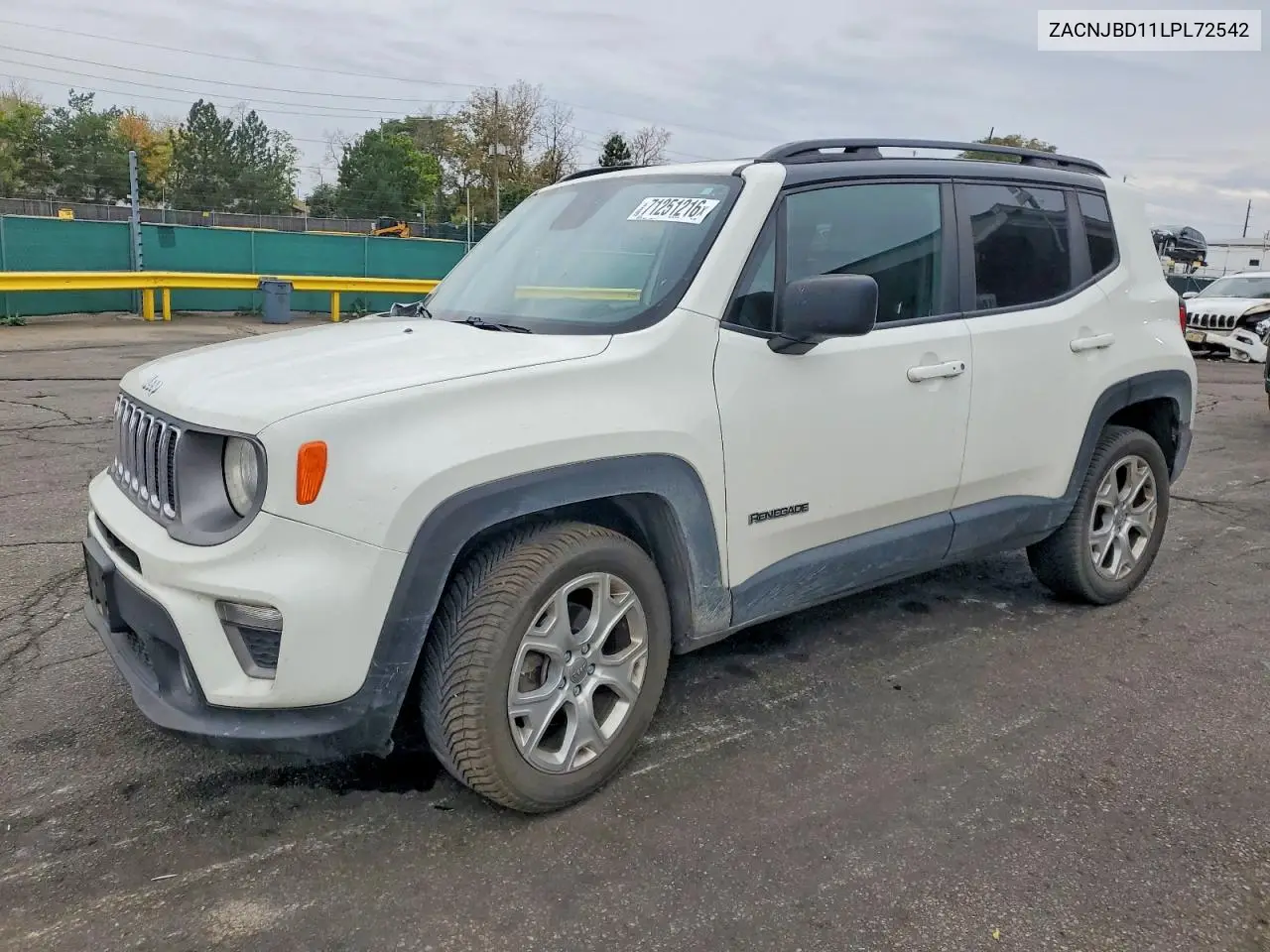 JEEP RENEGADE 2020, VIN ZACNJBD11LPL72542