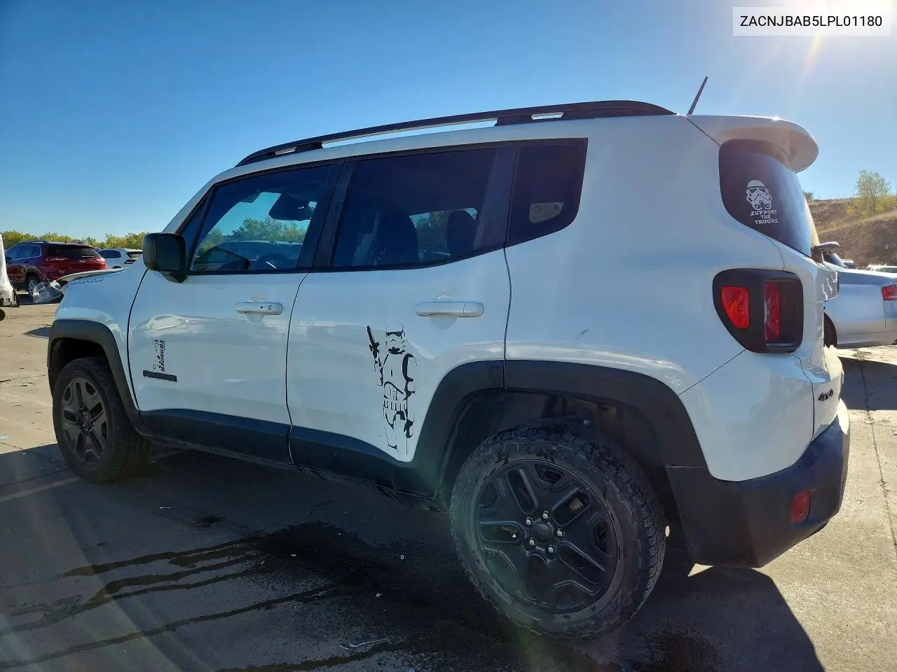 2020 JEEP RENEGADE VIN ZACNJBAB5LPL01180 — фото 2