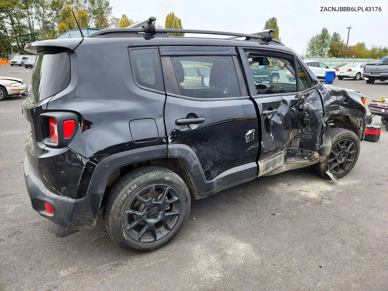 2020 JEEP RENEGADE VIN ZACNJBBB6LPL43176 — фото 3