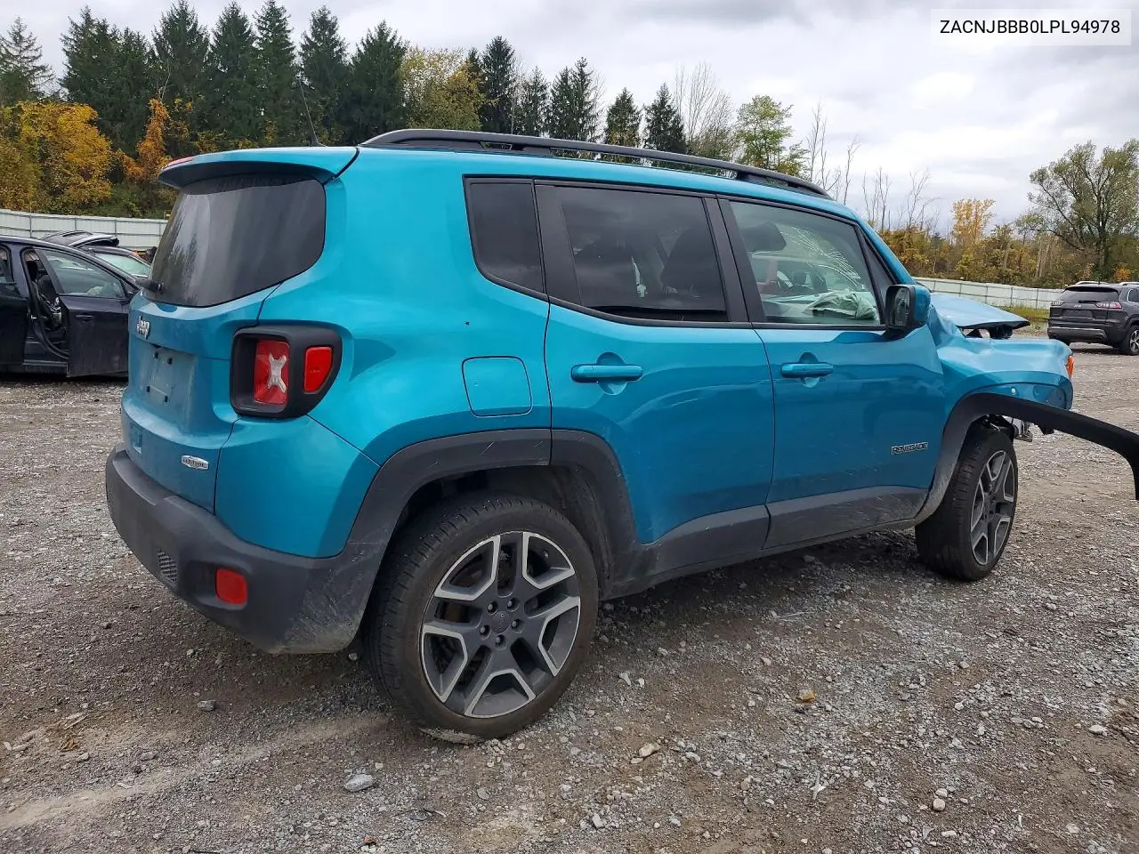 2020 JEEP RENEGADE VIN ZACNJBBB0LPL94978 — фото 3