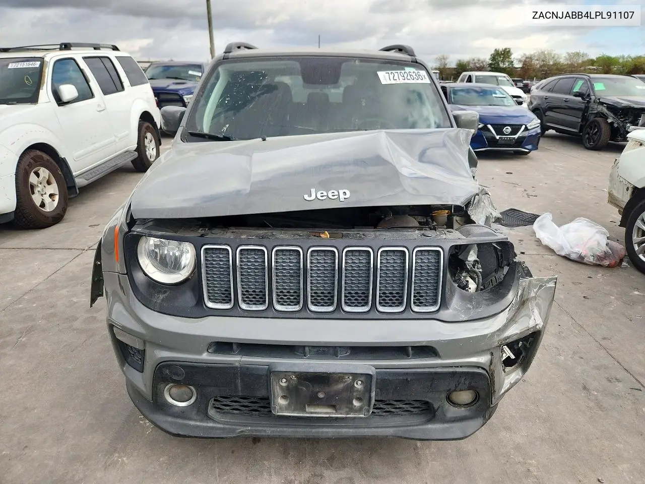 2020 JEEP RENEGADE VIN ZACNJABB4LPL91107 — фото 5
