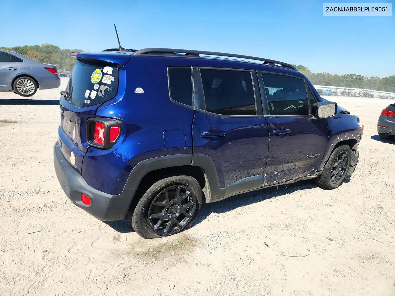 2020 JEEP RENEGADE VIN ZACNJABB3LPL69051 — фото 3