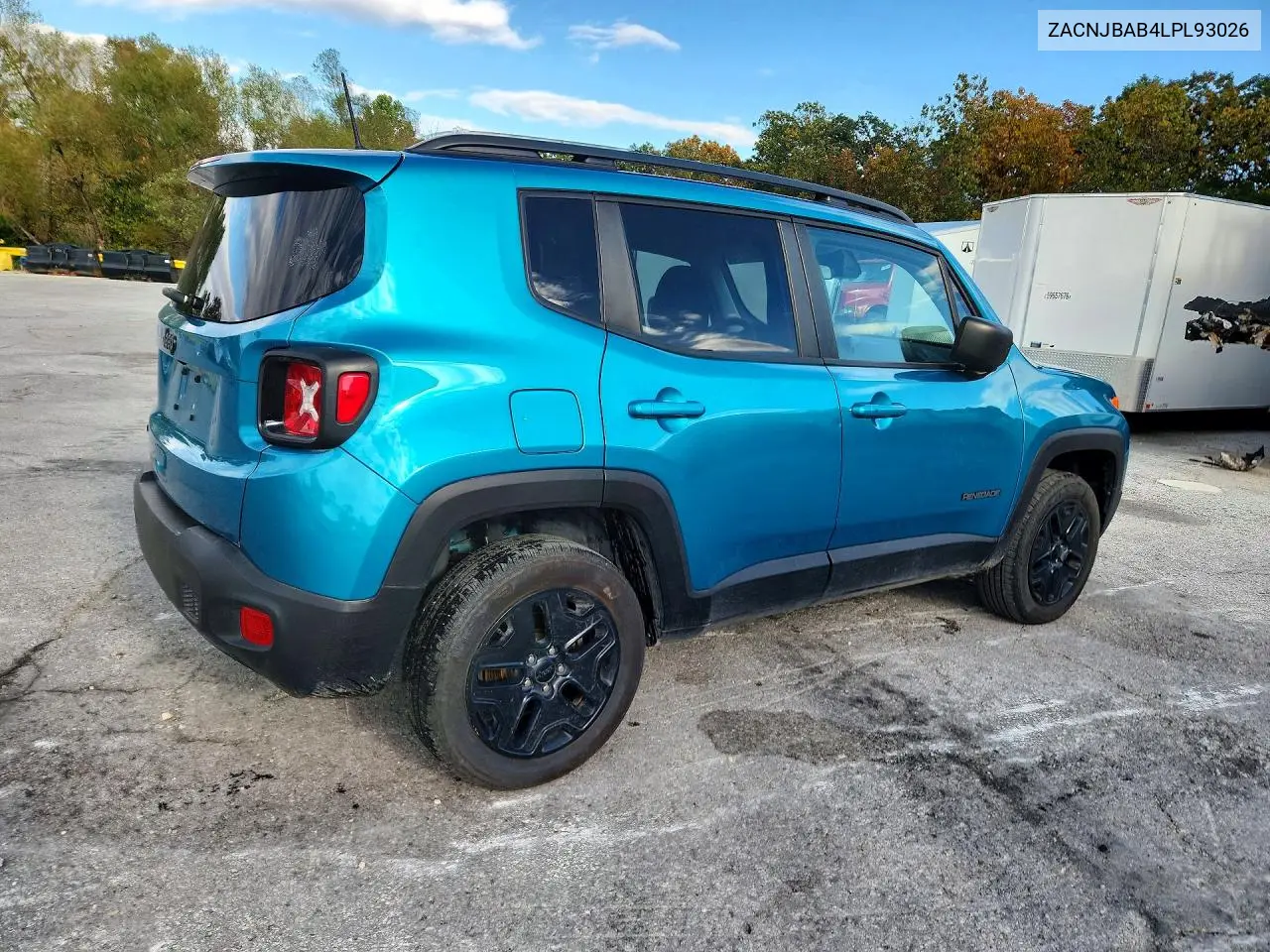 2020 JEEP RENEGADE VIN ZACNJBAB4LPL93026 — фото 3