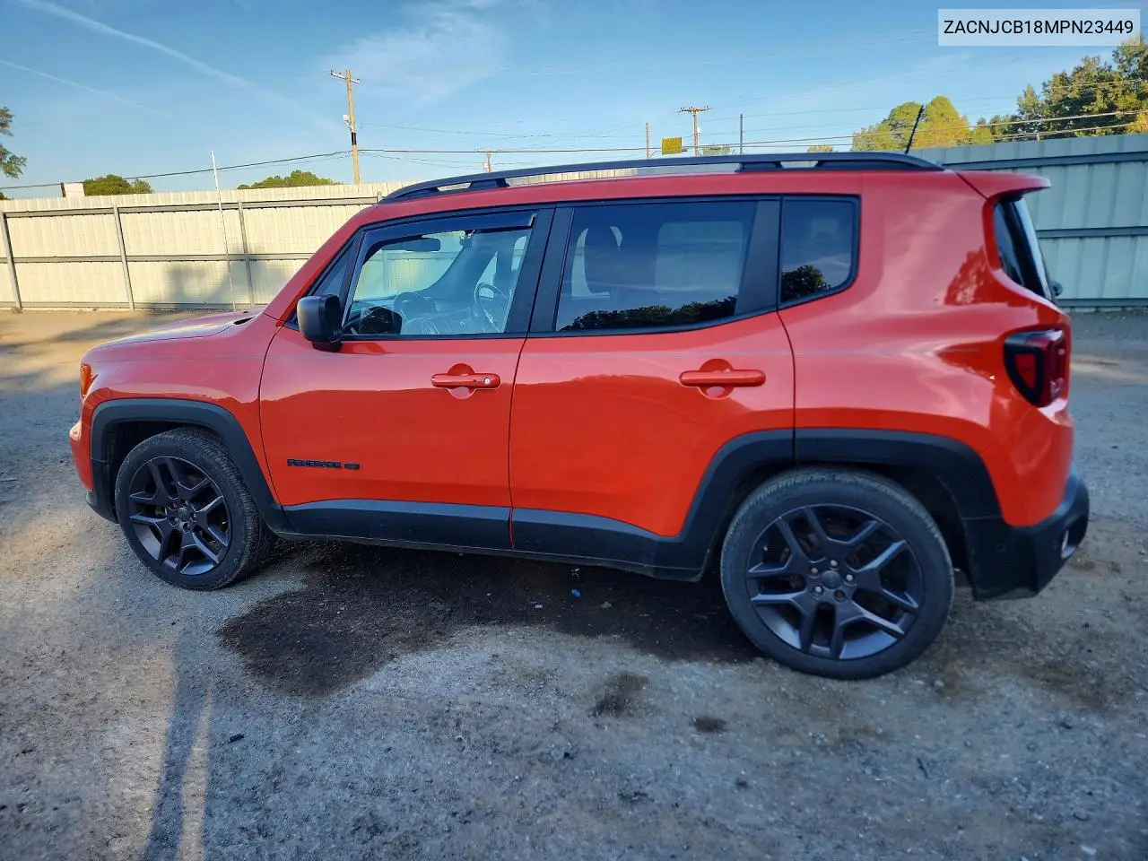2021 JEEP RENEGADE VIN ZACNJCB18MPN23449 — фото 2
