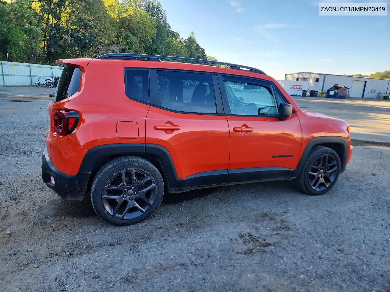 2021 JEEP RENEGADE VIN ZACNJCB18MPN23449 — фото 3
