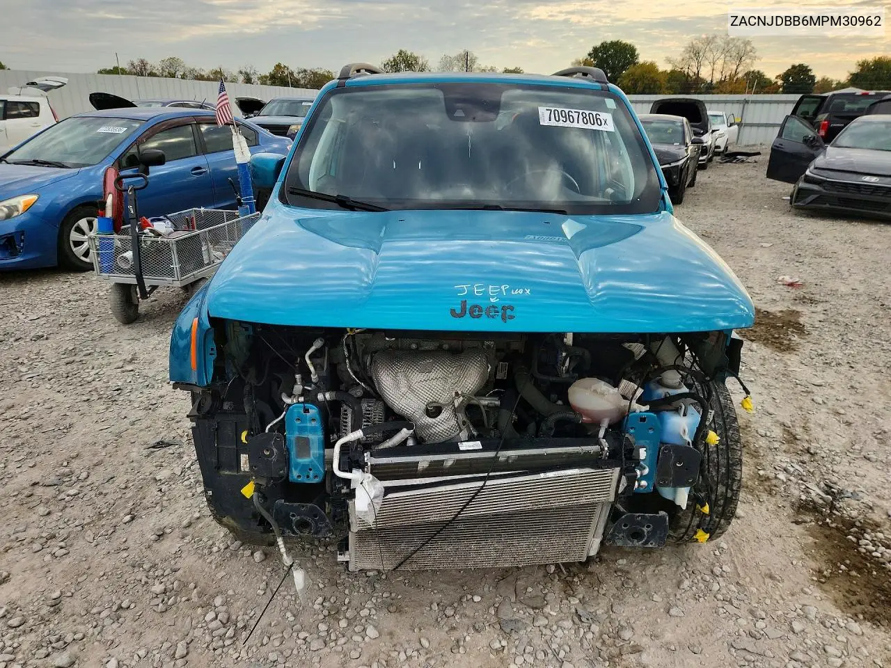 2021 JEEP RENEGADE VIN ZACNJDBB6MPM30962 — фото 5
