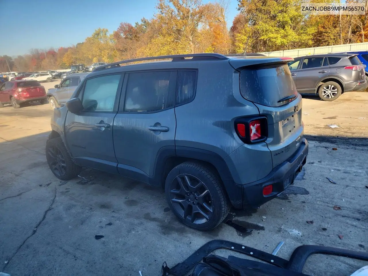 2021 JEEP RENEGADE VIN ZACNJDBB9MPM56570 — фото 2